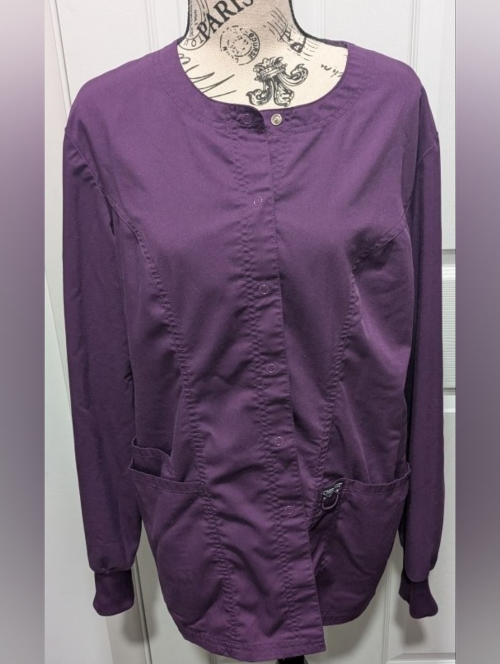 Cherokee Scrub Jacket - Button Front - Picture 2 of 9